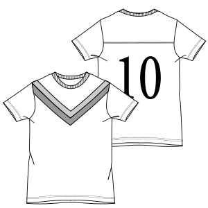 Moldes de confeccion para NENES Remeras Camiseta Futbol 2991